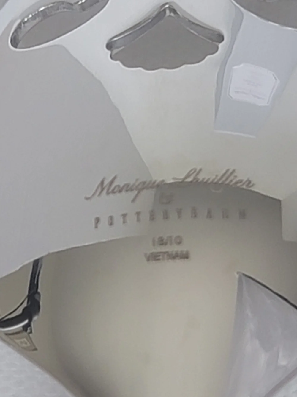 Pottery Barn Monique Lhuillier Rivoli Hostess Set Stainless Steel Set of 5